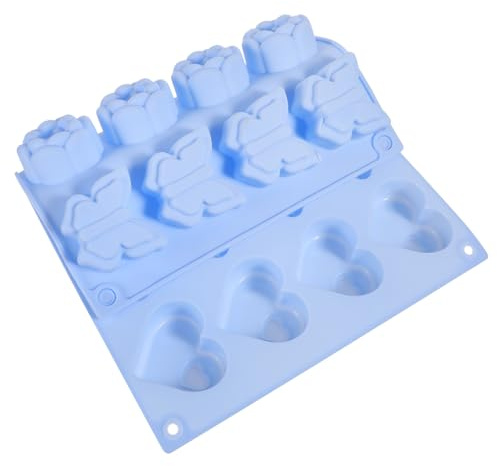 SHOWERORO Moldes De Silicona Corazón Molde Tarta Decoración Resistente Frío Calor