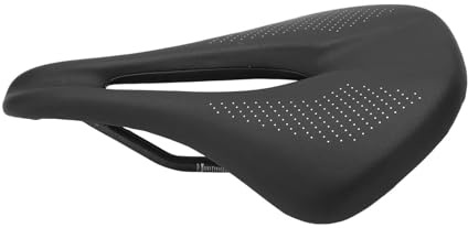 155 mm bred cykelsadel, ihålig cykling vägkudde med mjuk skumvaddering, cykel vägcykel (svart)