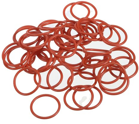 PATIKIL 100 Stück O-Ringe 10 mm Dichtungsringe, Nitrilkautschuk Dichtung O Ring Gummidichtung Rund Seal Unterlegscheiben für Hochdruckreiniger Poolpumpe Schnellkupplung Kugelhahn, Rot