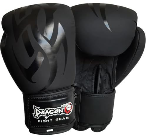 Dragondo Mamba Boxhandschuhe Muay Thai Kickboxen Sparring, Männer Damen, Boxsack Punchinghandschuhe, Kickboxhandschuhe MMA Kampfsport Training 30115 (10 OZ)