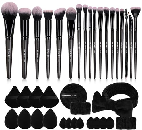 MAANGE Pinselset Makeup 38-teiliges Make-up-Pinsel-Set, Hochwertige Synthetische Schminkpinsel Set Für Foundation Puder Lidschatten Concealer Eyeshadow