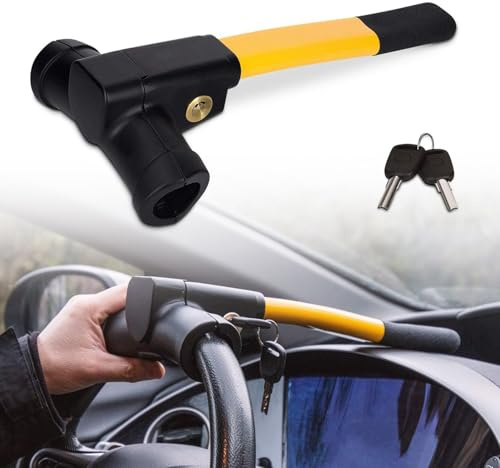 XMHLFC Canne Antivol Voiture pour Citroen C5 Aircross, Bloque Volant Voiture, Canne Antivol Haute Visibilité, Dispositif Antivol de Voiture