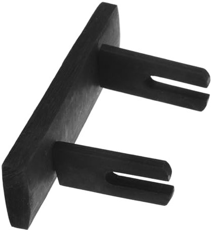 HOMOCONO Japanese Fan Stand Wooden Fan Holder Black Slot Type for Home Room Decor