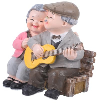 BESTOYARD Figuras de San Valentín en Resina para Dormitorio, Adorno de Pareja de Enamorados Diseño Único y Artesanía Detallada, Obsequio Coleccionable para Casa o Muñecas