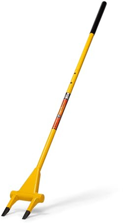Honey Badger Demolition Fork, 56-inch 2-tine Wrecking Pry Bar, Multipurpose Tool for Flooring, Siding, Trim, Drywall, Roofing, and Decking