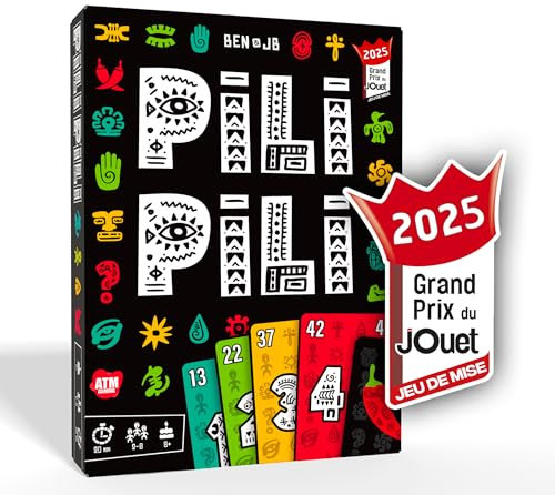 ATM Gaming PILI PILI - Jeu de société - Vainqueur Grand Prix du Jouet 2025 - Jeu de Cartes Tactique et d’Ambiance - 2 à 8 Joueurs - 20 Min - Idée Cadeau Original