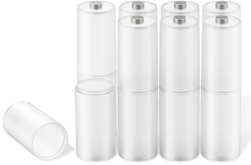 ORICO Lot de 8 adaptateurs de piles AAA vers AA pour piles AAA avec contacts métalliques sur le bas