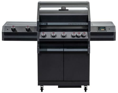 Grillfürst Independence P530E Smart Grill - mit WLAN-Modul, XXL Infrarotbrenner, Heckbrenner und Edelstahlrosten