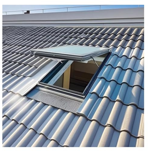 Maison Avec Puits De Lumière Fenêtre De Toit Cadre En Alliage D'aluminium Couvercle De Trappe De Secours Sous-sol Porte De Lumière Naturelle Montage Encastré Toiture Trappe D'accès Porte De Sécurité