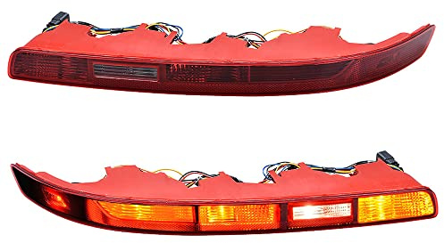 NAAMOTOMOX OE Replacement For Audi Q7 2006-2015 Rear Left & Right Side Bumper Tail Light Reverse Light Fog Lamp Assembly