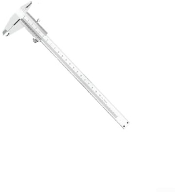 Calibre mecánico de acero inoxidable, herramienta de medición Vernier de 150 mm, 200 mm, 300 mm para regla de precisión con caja de almacenamiento de plástico (200 mm)