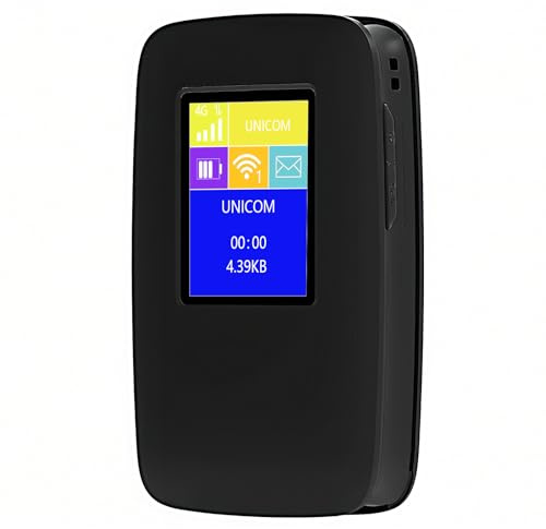 Wi-FI 6 4G-Mobile-WLAN-Router (600 Mbit/s Download / 100 Mbit/s Upload), 3000mAh Dual-Band WLAN-Hotspot Kompatibel mit Allen europäischen SIM-Karten, LCD Display, Bis zu 16 Geräte verbinden