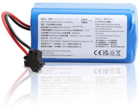 Vacuum Cleaner Batería para Lefant M210 M210B M210P M213 M213S Robot Aspiradora robótica 12.8V 2000mAh