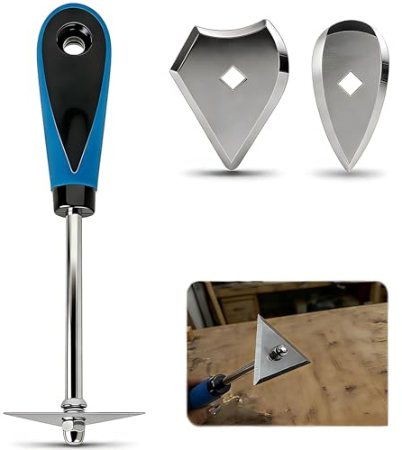 Paint Stripper Tool Set | Shave hook set with triangle, combination and heart blades for paint, varnish and adhesive removal.