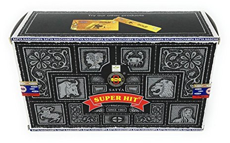 Satya Nag Champa Super Hit Palos Incienso, Madera, Multicolor, 22 x 13 x 8 cm