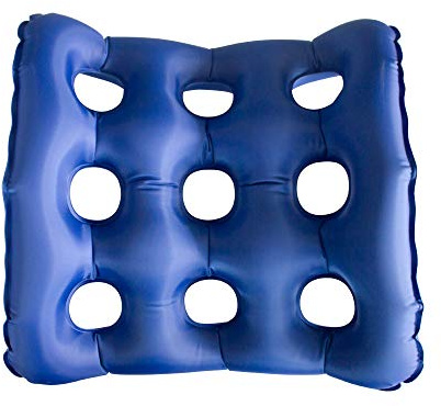 Mobiclinic, Cuscino gonfiabile, Air-02, Marchio europeo, Da seduta, Cusnico per emorroidi, Antidecubito sedia a rotelle, Include gonfiatore, Rotondo, Con foro