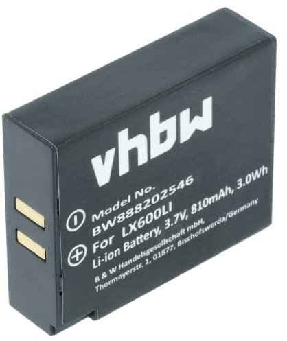 vhbw Batteribyte för Eartec LX600LI för trådlösa headsethörlurar (810 mAh, 3,7 V, Li-Ion)