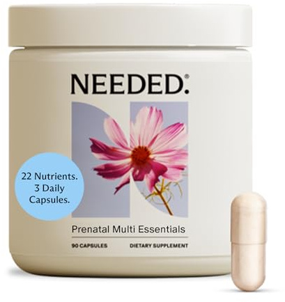 Needed. Multivitamin for Prenatal | Prenatal Multi Capsule - Pregnancy, Breastfeeding, Postpartum | Expertly-Formulated & Third-Party Tested | 30-Day Supply