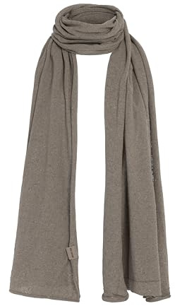 KNIT FACTORY - Iris Schal - Schal für Damen und Herren - Hochwertige Qualität - Bequemer Schal aus 92% Recycelte Baumwolle - Taupe