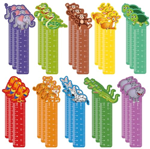 JSRQT 30 Stück Papier Lesezeichen Set Tier Book Mark Paper Bookmarks for Reading Doppelseitig Papier Buch Markierung Ästhetische Lesezeichen für Lehrer Studenten Buchliebhaber Seiten Buchmarkierungen