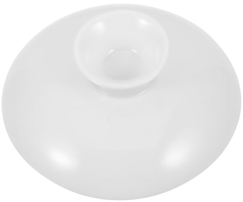 MAGICLULU Tea Cup Lid Ceramic Replacement Cover Retro Teacup Lid for Tea Pot and Kettle Keeps Brewing Aroma Smooth Round-Edged Accessory for Loose Leaf 3.23 in