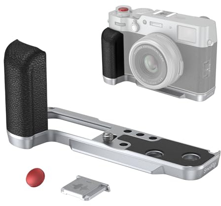 SMALLRIG X100VI Handgriff L-Shape Grip L-förmiger Griff für FUJIFILM X100VI und X100V Kameras, integrierte Schnellwechselplatte für Arca, Leichter Silikon Seitengriff, mit Auslöser 4555B
