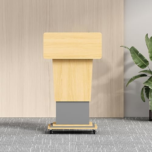 LLYLAFDC Tragbares Mobiles Stehpult Höhenverstellbar,mit Mehrzweckplattform,Rednerpult Mit Breiter Liegefläche Für Business-Konferenz/Hörsaal-Rednerpult/Schullehrer-Podium