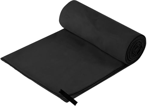 huipinghu Microfibre Travel Towel Quick Ultra Soft, Lightweight Gym Towel Dry, Super Absorbent Compact Camping Towel for Sports Gym Camping Yoga Beach Hiking Swimming (Black, 40 * 60cm)