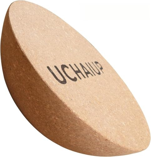 UCHAIUP Kork Balance-Halbkugel 30cm – Original Balance Board Zubehör mit Antirutsch-Oberfläche, Naturkork für Yoga, Pilates & Reha, 150kg Belastbar (30cm Durchmesser)