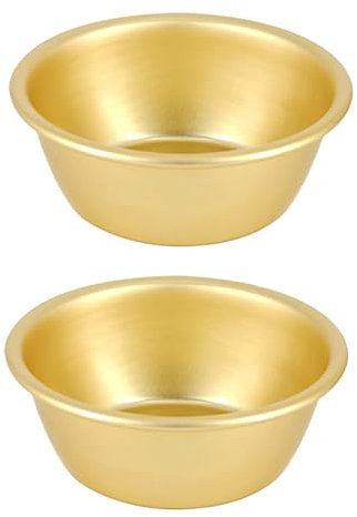 Cabilock Set 2 Ciotole Per Vino in Alluminio Da 12 Cm Senza Manico, Ciotole Per Bevande e Insalate Per Ristoranti, Hotel e Uso Domestico, Stoviglie Sicure e Resistenti Colori Vivaci