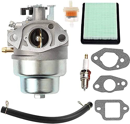 BenTsD Compatible avec le carburateur HRB216 en même temps que le moteur GCV160 HRR216 HRZ216 pour tondeuse à gazon + filtre à air et bougie d'allumage