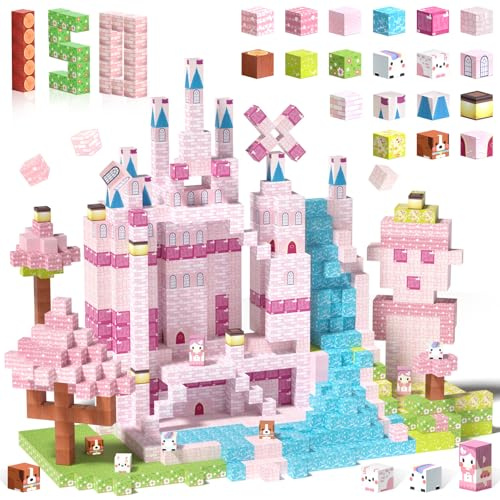 Magnetische Bausteine, Magnetisches Spielzeug Blöcke, Magnetische Bausteine Bauspielzeug, 150 Stück Magnetisches Block-Set für Jungen Mädchen, STEM Montessori Spielzeug ab 3 Jahre Geschenk für Kinder