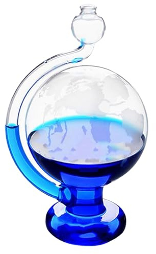 Storm Glass Weather Predictor, Visual Barometric Pressure Gauge, Portable Glass Barometers for the Home Office Desktop Decor Gifts