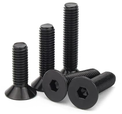 5 STÜCKE Schwarz Hexagon Innensechskant Senkkopfschraube M8 M10 Inbusschrauben Edelstahl(80mm,M8 (5pcs))