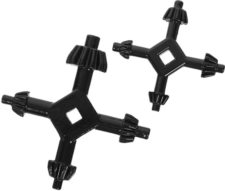 DOITOOL Chiave per mandrino per trapano, 2 pezzi, compatibile con pressa elettrica, strumento di serraggio per trapano elettrico, nero