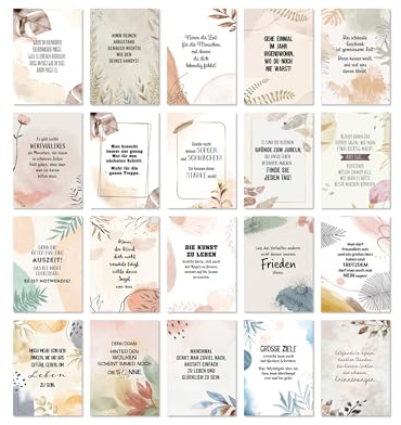 TypeStoff 20er Postkarten-Spar-Set - Hygge - DIN A6, 20 verschiedene Motive mit Sprüchen und Zitaten zum Thema Hygge - DIN A6 - PK-01576