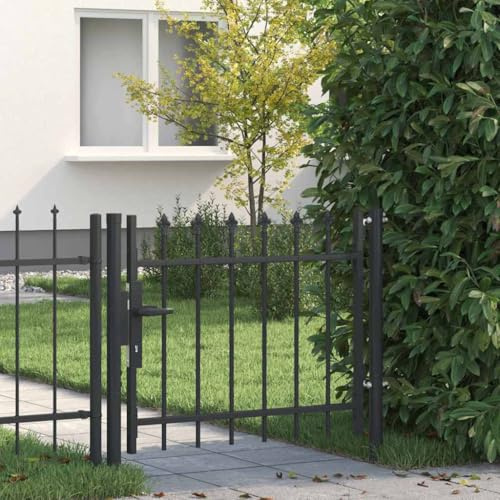Barriere de Securite Extensible,Porte de Clôture Gris 100 x 75 cm Acier revêtu de poudre,Barriere de Securite Chien pour Escaliers, Couloirs, Intérieur et Extérieur
