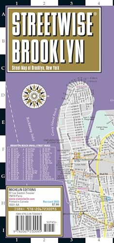 Streetwise Brooklyn Map - Laminated City Center Street Map of Brooklyn, New York: City Plans