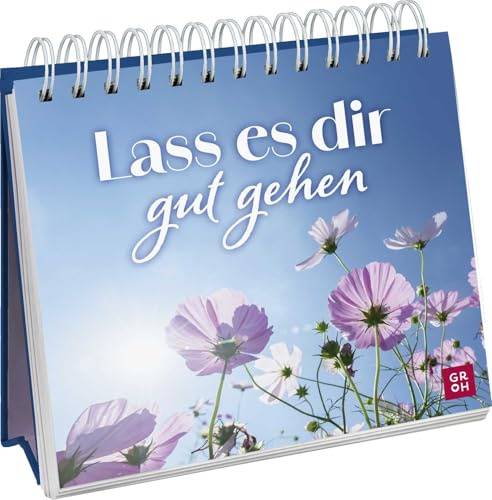 Lass es dir gut gehen: Aufsteller mit Fotos für mehr Glücksgefühle und positive Gedanken im Alltag | Mit lebensfrohen Sprüchen, Ziataten und Impulsen