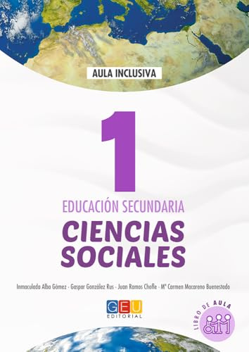 Geografía e historia - Ciencias sociales libro de texto - 1º de la ESO/ Editorial GEU / Adaptación al aprendizaje del alumno/ Incluye fichas de trabajo - 9788416729098