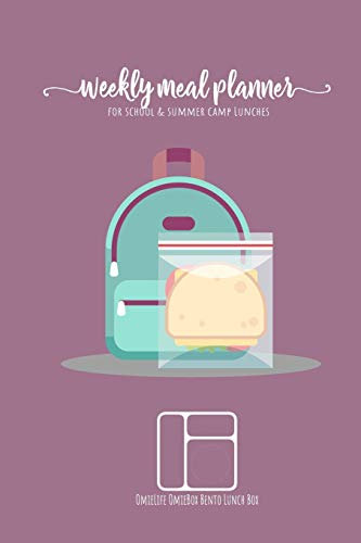 Weekly meal planner for school and summer camp lunches | OmieLife OmieBox Bento Lunch Box: DOWNLOADABLE FREE BONUS Lunch cute Notes PDF + Grocery ... meal planner for BENTO BOX COLLECTION)
