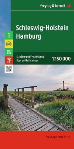 freytag & berndt Straßenkarte Schleswig-Holstein - Hamburg 1:150.000: Straßen- und Freizeitkarte