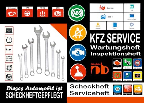 KFZ AUTOMOBIL SERVICEHEFT Scheckheft Inspektionsheft Wartungsheft Service Leistungen: Universell einzusetzen als Ersatz, verloren gegangene oder voll ausgefüllte Servicehefte