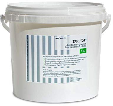 Epso Top®, engrais foliaire riche en Magnésium. Sel d'Epsom 5 kg