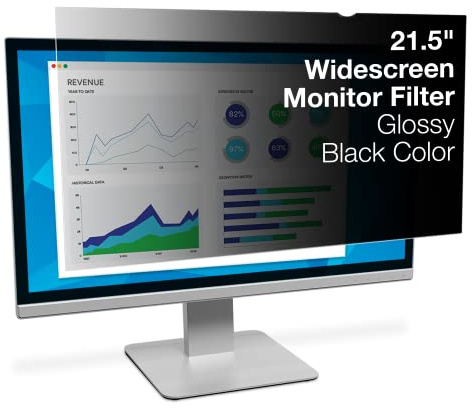 3M Blickschutzfilter für Dell OptiPlex 3240 All-In-One (54,6 cm breit) Schwarz