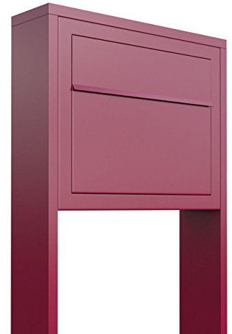 Standbriefkasten, Design Briefkasten Elegance Stand Rot - Bravios