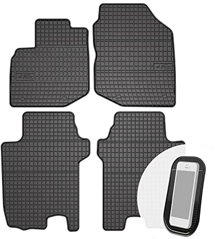 moto-MOLTICO Gummimatten Auto, 4-teiliges Set, Allwetter Gummi Fußmatten, Antirutsch & Wasserfest Autoteppiche - passend für Honda Jazz 3 III GE 2008-2013