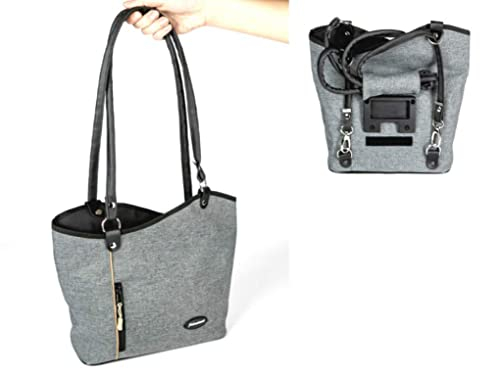 Haberland Lenkertasche Rucksack Melanie grau ohne Lenkeradapter