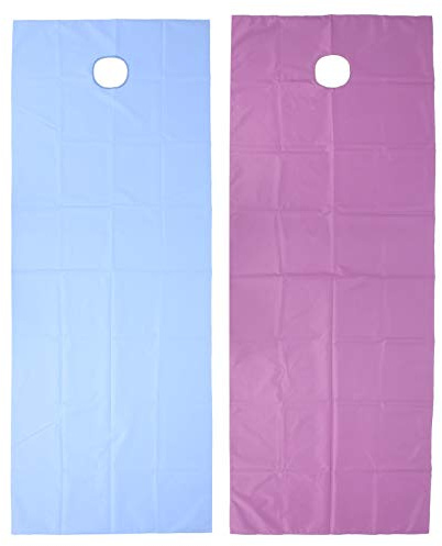 Ensemble de Draps de Table de Massage 2 Pièces, Drap Housse de Protection jetables Set Drap en Polyester de Protection avec Trou pour Spa Et Lit de Massage Résistant à L'huile et Étanche Couvre