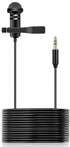 Lavalier Mic para GoPro HERO13 12 11 Black & Mission 1 Pro Action Cams, 3 m